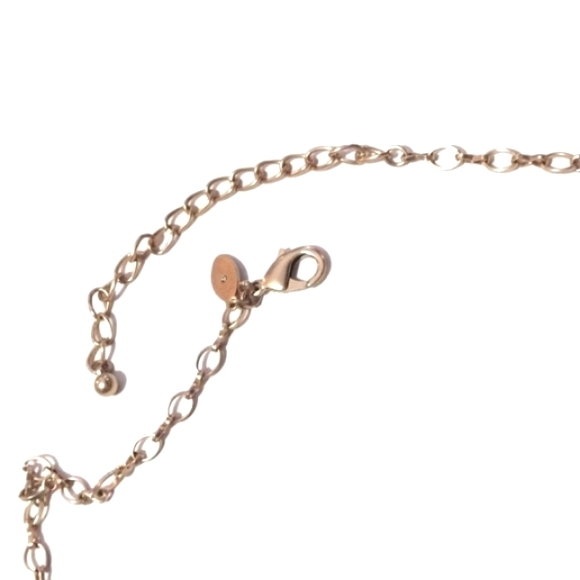 CHICO'S MATTE GOLD-TONE TASSEL WITH CHARMS 28-34" NECKLACE - Picture 5 of 8